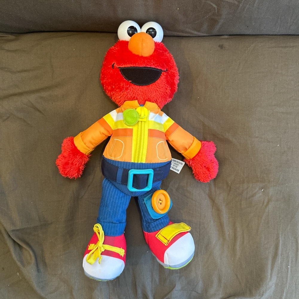 Sesame Street Red and Orange Elmo Plush Toy